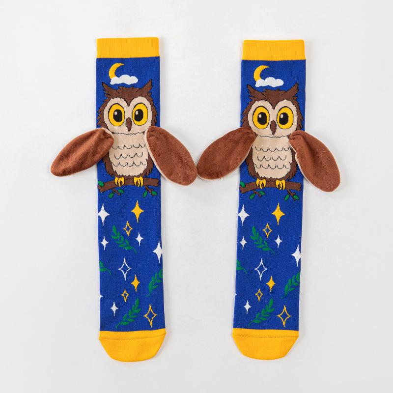 Cartoon Funny Knee Stockings Animal Patten Long Socks Girls Ladies Breathable Socks