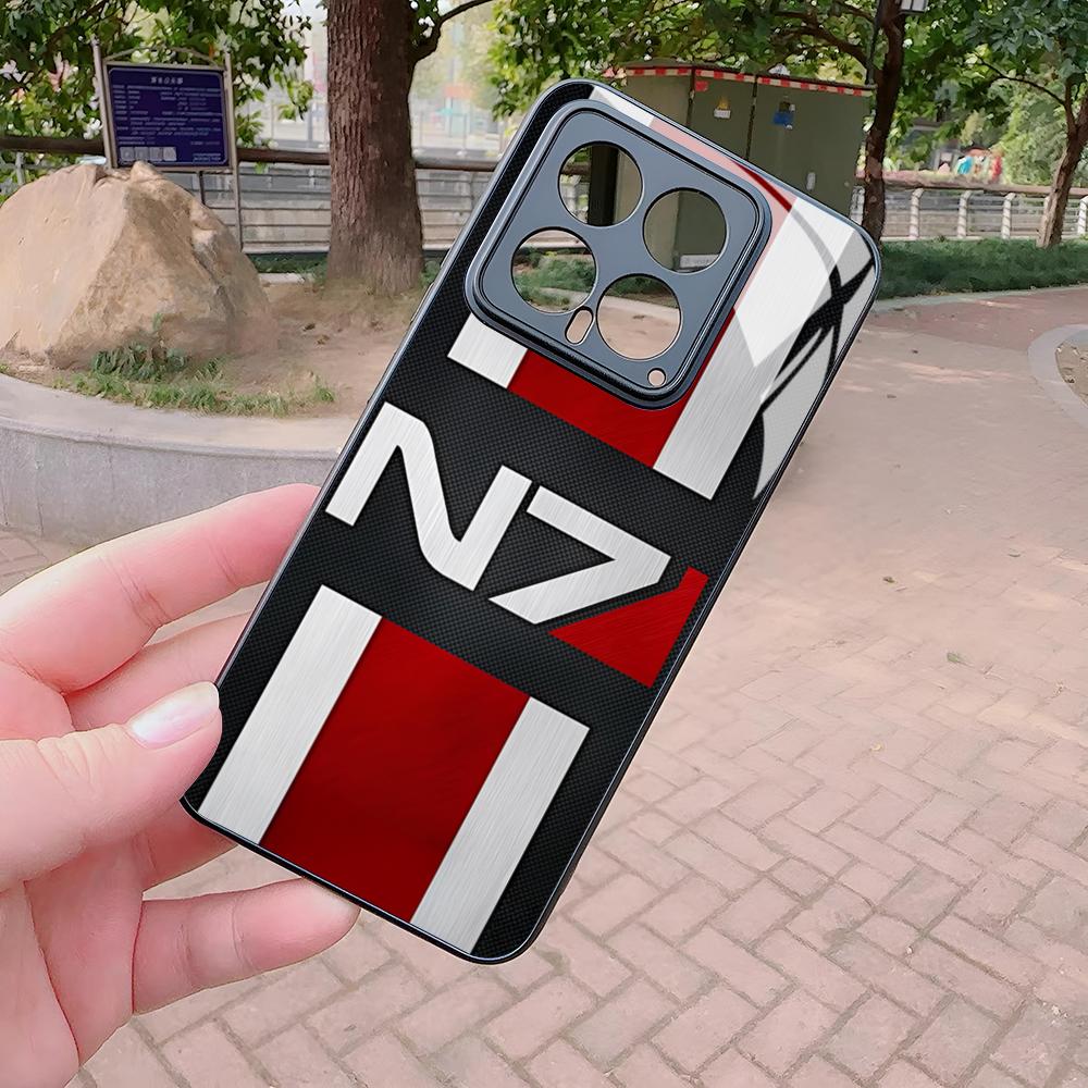 N7 Mass Effect Phone Case for Xiaomi Redmi Note 13 12 11 10 13c 9t 12s 11s 12c Pro glass Cover