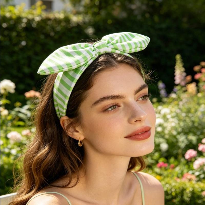 Non Slip Ocean Fish Print Headband with Cute Bow Perfect for Wide Hair Hoop Lovers