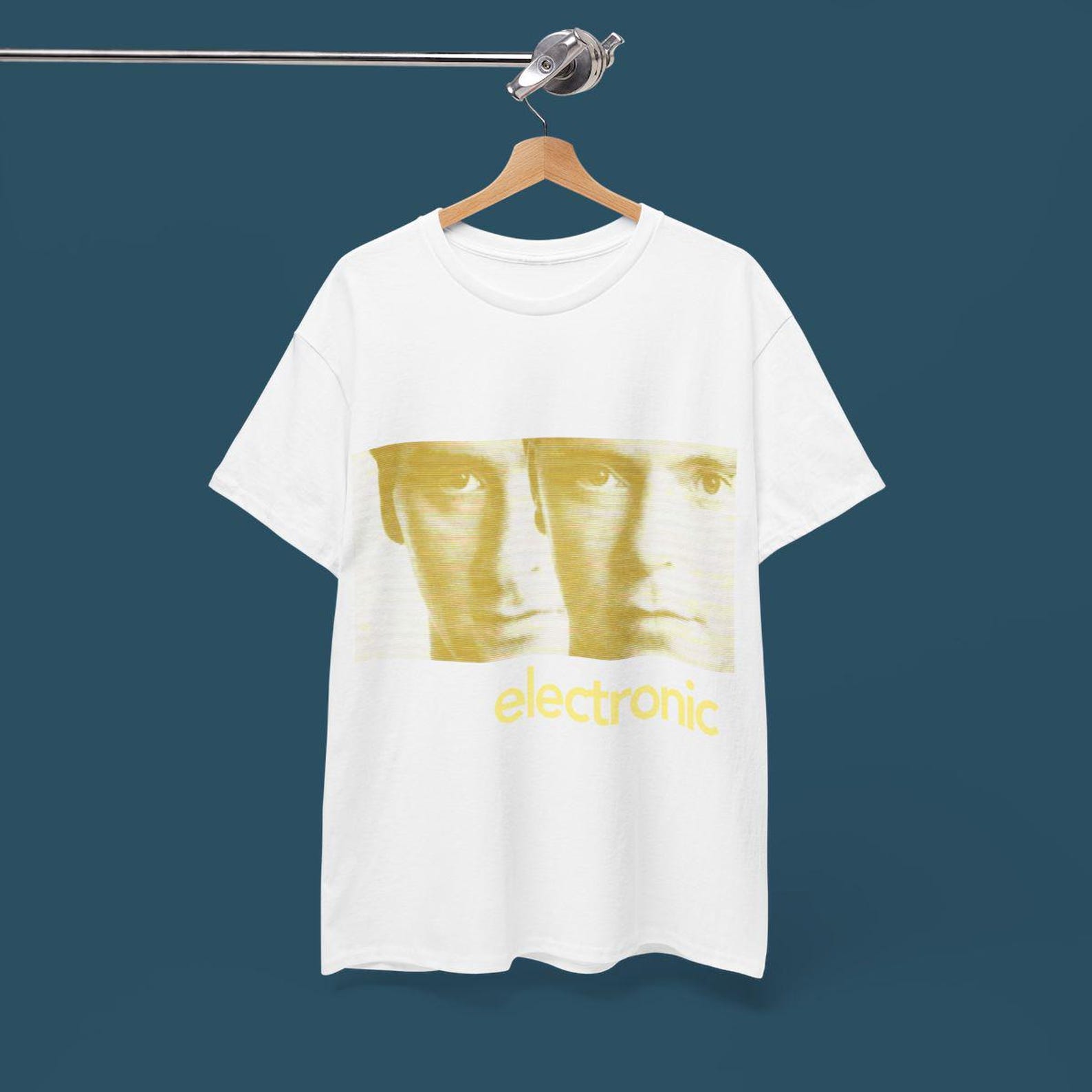 Electronic Band T shirt - 80s New Wave Post Punk Tee XL