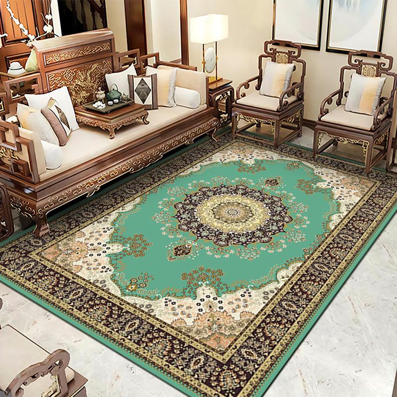

TüRkiye Персидский ковер с принтом для гостиной, роскошный американский стиль, украшение для дома, гостиной, кабинета, напольные коврики, большой ковер, противоскользящий 200*300cm
