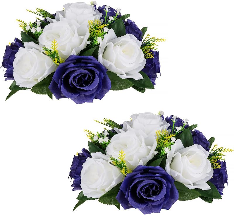 Silk Flowers Bouquet Artificial Roses Table Centerpieces Weddings Decoration Flower Balls for Reception Event