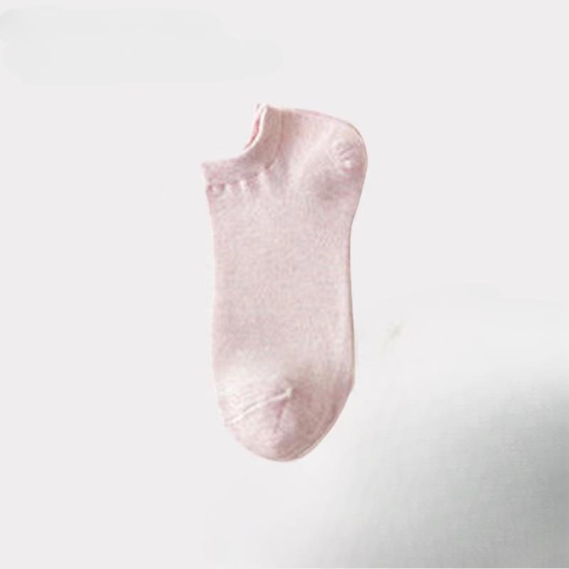 8 Pairs of Spring and Summer Four-season Women's Simple Fashionable and Sweet Morandi Solid Color Low Cut and Comfortable Socks