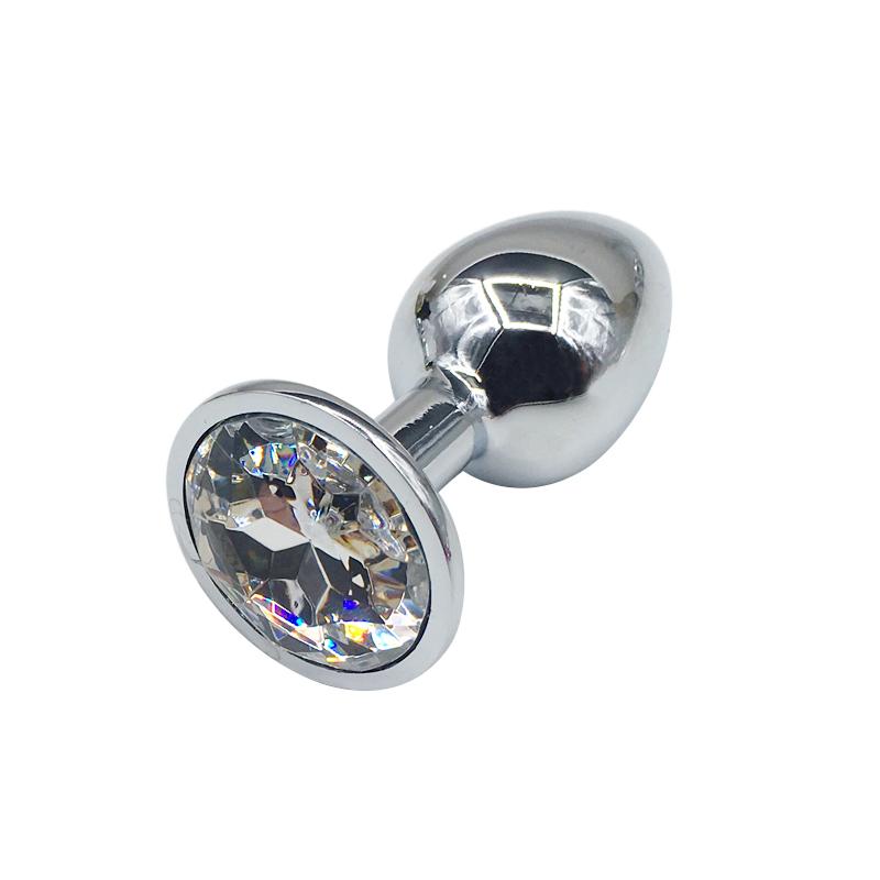 Edelstein Kristall Schmuck Runder Anal Plug Sexspielzeug Metall Edelstahl Hintern Kleiner Schwanz Schwule und lesbische Paare Glatter Dildo Anal