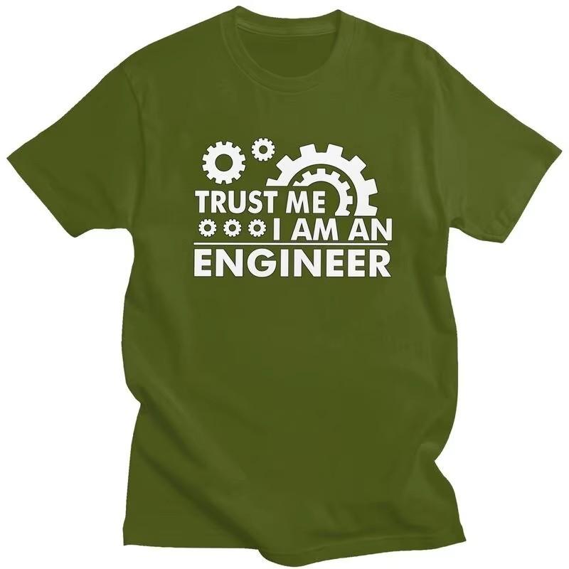 Trust Me I Am An Engineer Graphic Tee Unisex Slim Fit Cotton Streetwear T-Shirt