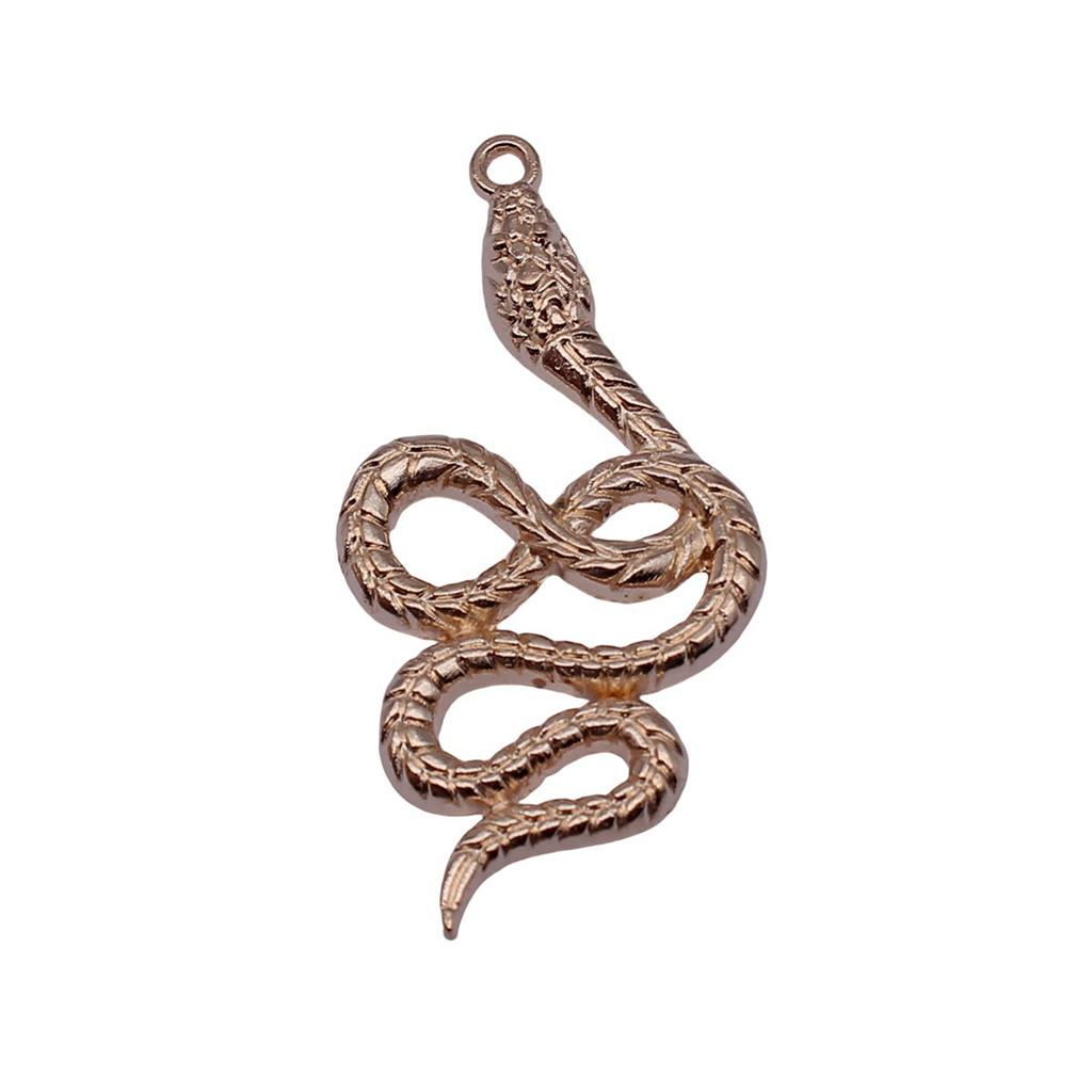 Cobra Snake Charms Antique Bronze Silver Pendants For DIY Bracelet Necklace Jewelry