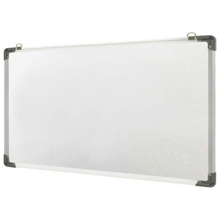 Tableau blanc - Blanc - 110x60 cm - Acier laqué - Aluminium - Magnétique