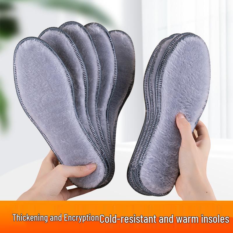 Plush Fleece Insoles: Super Warm and Breathable for Men & Women