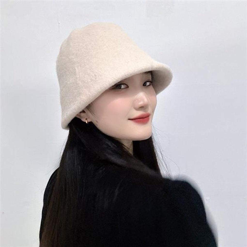Diana Wool Bucket Hat (Beige)