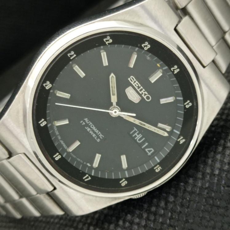 

USED VINTAGE SEIKO 5 AUTO 7009A JAPAN MENS ORIGINAL DIAL WATCH 608b-a315309-9 SKU608b-a315309