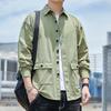 Men S Cotton Long Sleeve Casual Loose Work Shirt