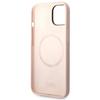Karl Lagerfeld KLHMP14SSSKCI iPhone 14 / 15 / 13 6.1" hardcase light pink/light pink Silicone Karl & Choupette Magsafe