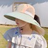 With Neck Flap Strap Baby Sun Hat UV Protection Bucket Hat New Beach Hats  Kids