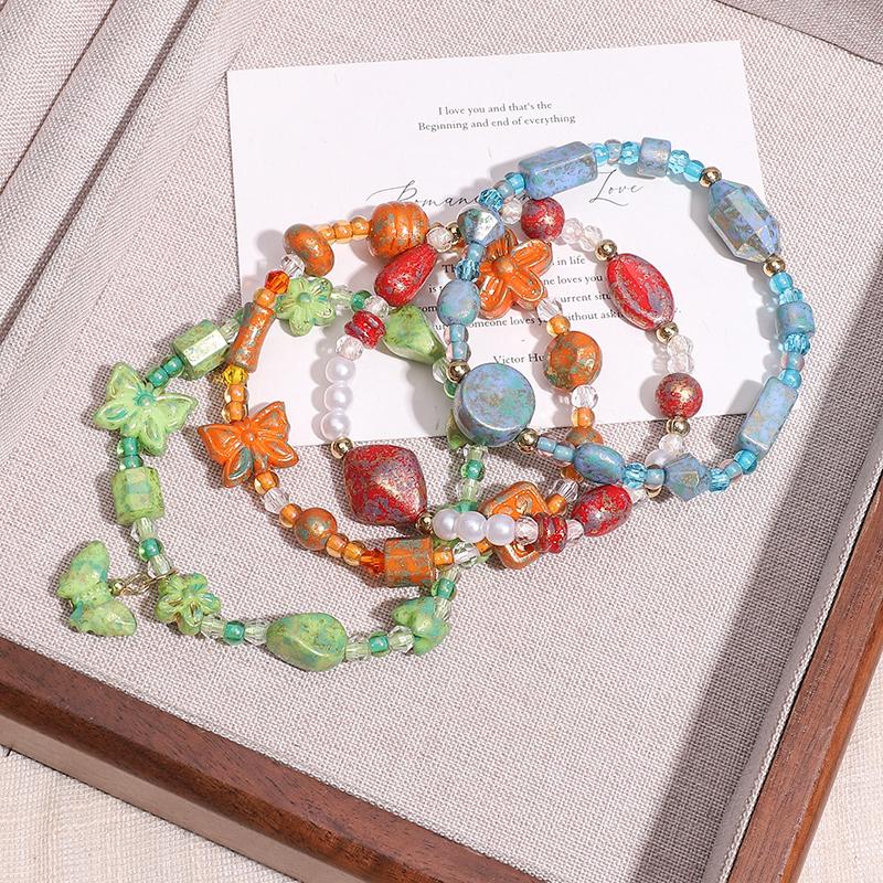 10g/bag 5-20mm Acrylic Imitation Picasso Blend Beads DIY Bracelet Necklace Earrings Jewelry Accessories