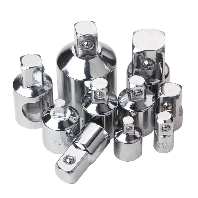 Ratsche-Steckschlüssel-Adapter für mehrere Antriebe: Wandelt 1/2" auf 3/8" auf 1/4" um