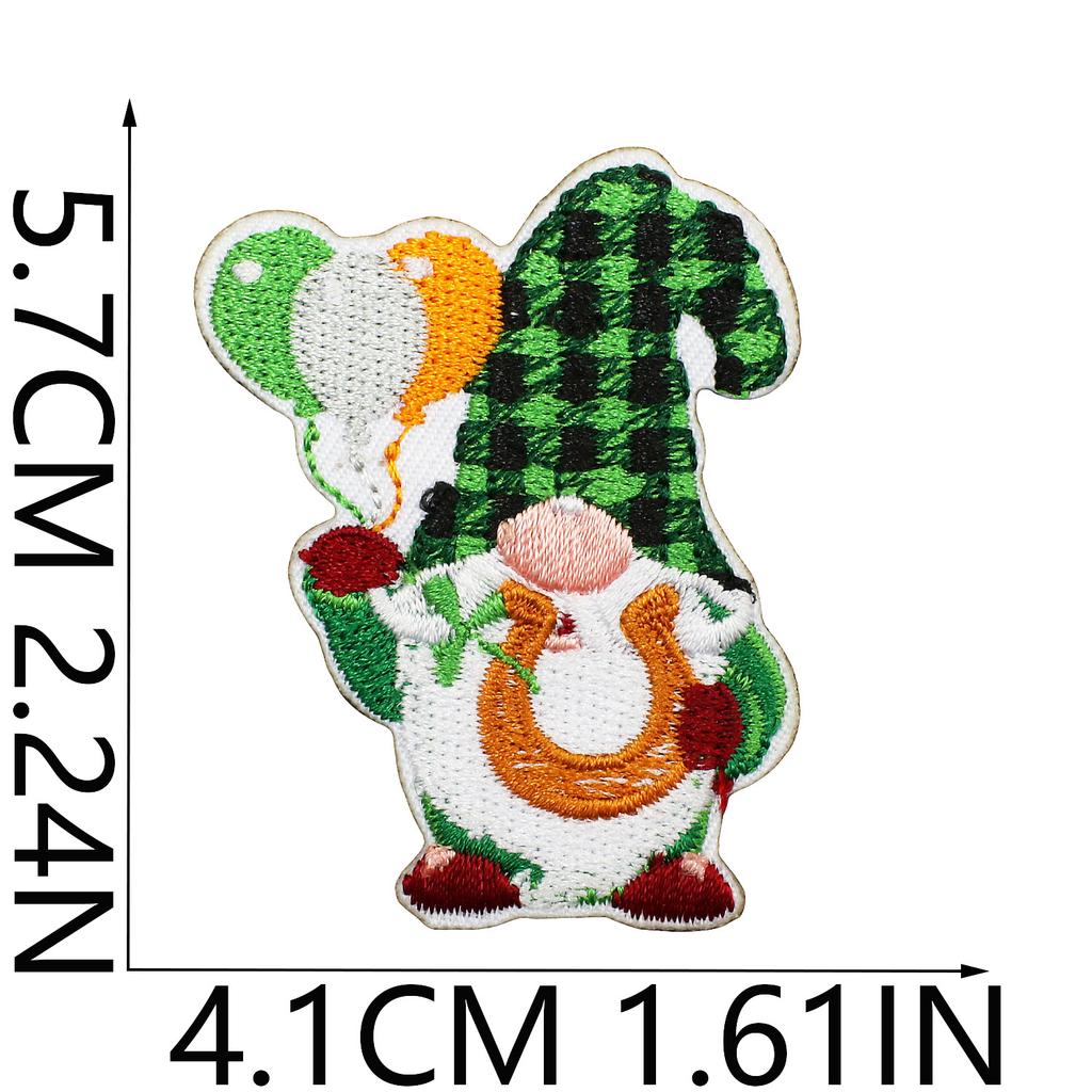 Clover Series Embroidery Cloth Sticker Holiday Clothes Decoration St. Patrick'S Day Patch Sticker Car Rainbow Chapter Boy