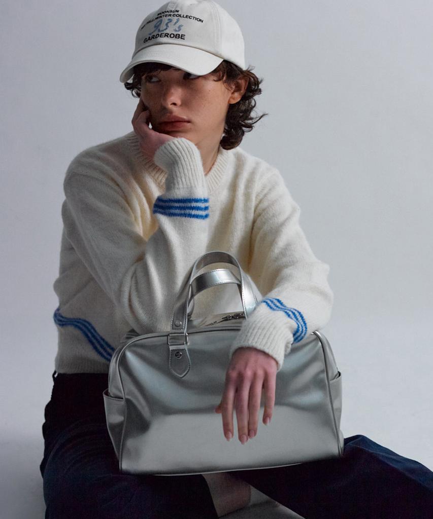 Moonsun Essential_Mss Enamel Bowling Bag [Silver]