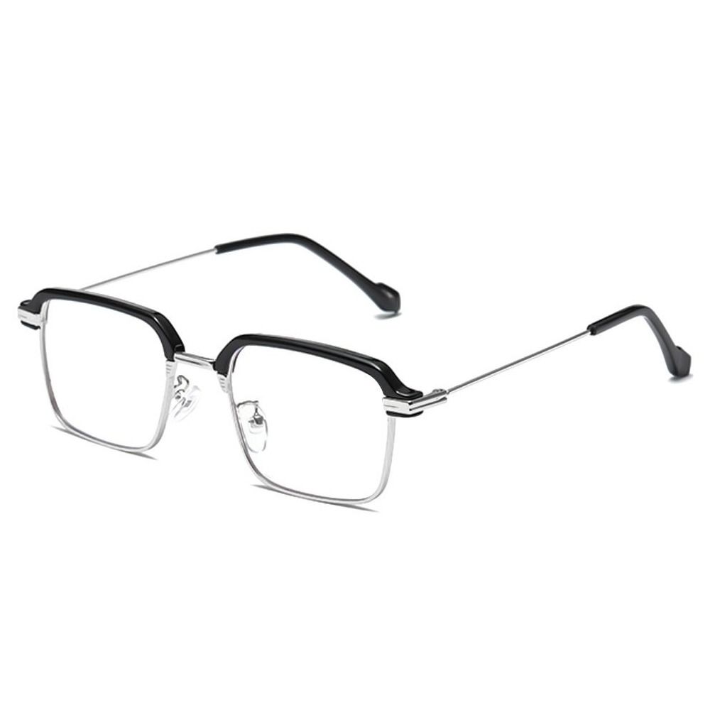 Anti-Blue Light Reading Glasses Fashion Classic Metal Half-frame Readers Eyewear Men Women Eye Protection Presbyopia Eyeglasses