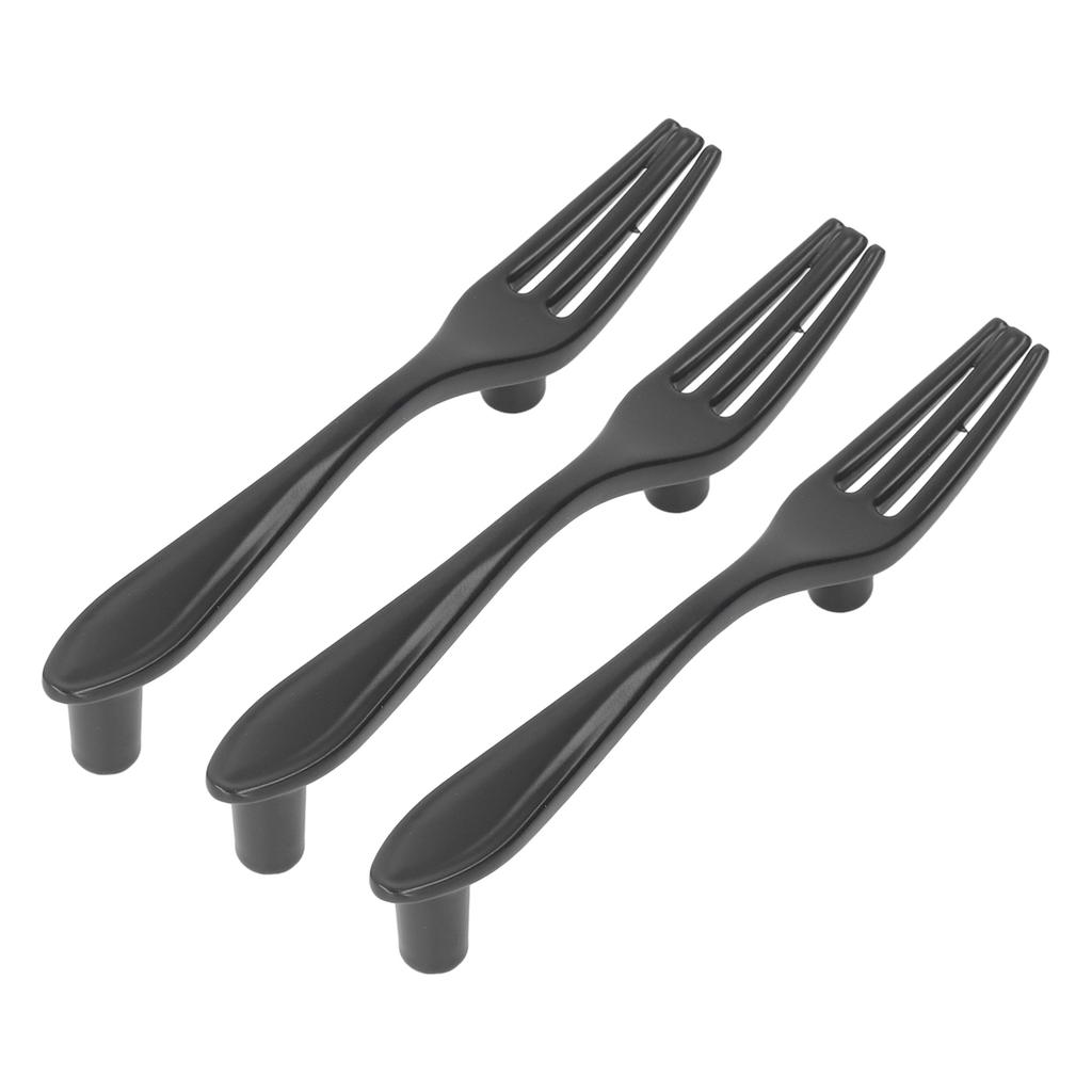 3er Set Türgriffe Verdickte Besteck-Geschirr-förmige Schrankgriffe für Schublade Kleiderschrank Bücherregale