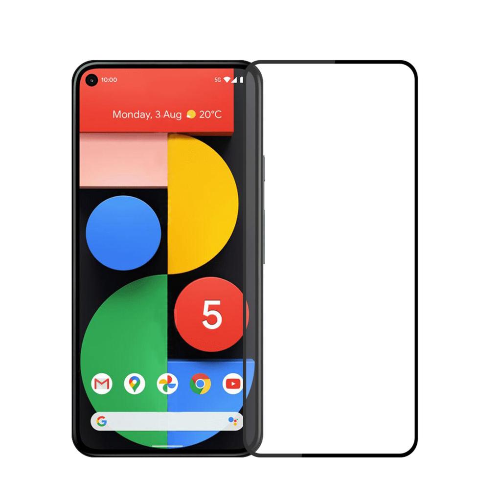 PINWUYO 3D Curved Full Glue Full Size Anti-explosion Anti-fingerprint Tempered Glass Screen Protector for Google Pixel 5
