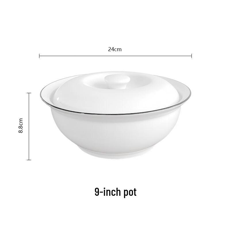 9-inch Ceramic Casserole Bowl