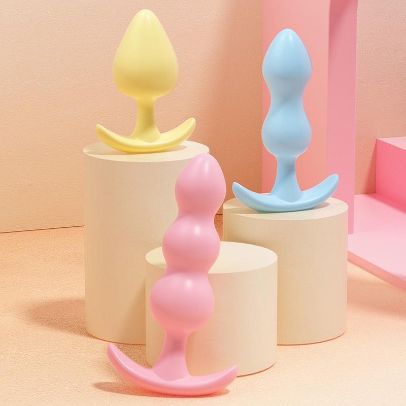 Mystery Girl Jelly Tail Anal Plug - Soft TPE Three-Color Erotic Toy