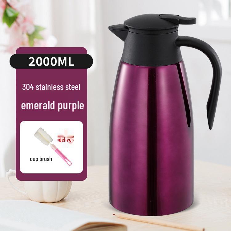 304 Stainless Steel Insulated Kettle for Commercial Use in Hotels, Restaurants, and Teahouses