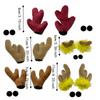 3D Motorcycle Helmet Decoration Self-adhesive Motorcycle Helmet Antlers  Holiday Atmosphere