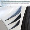 Pack-6 Car Spoiler Canards Kit Universal Auto Front Bumper Lip Splitter Exterior Soft Rubber Decorative Stickers