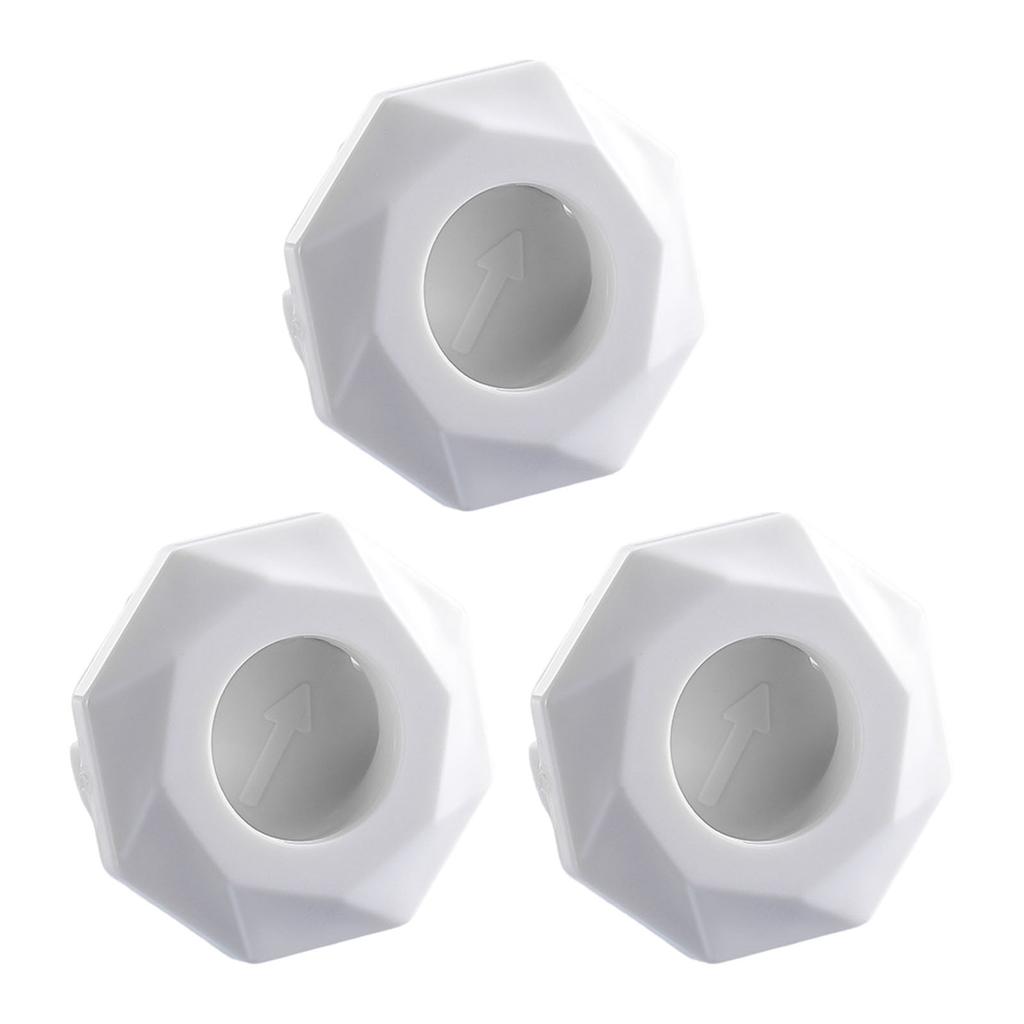 3pcs Elegant Color Overflows Hole Covers Home Accessory for Bathroom And Kitchen Supplies Sinks Simple Installion