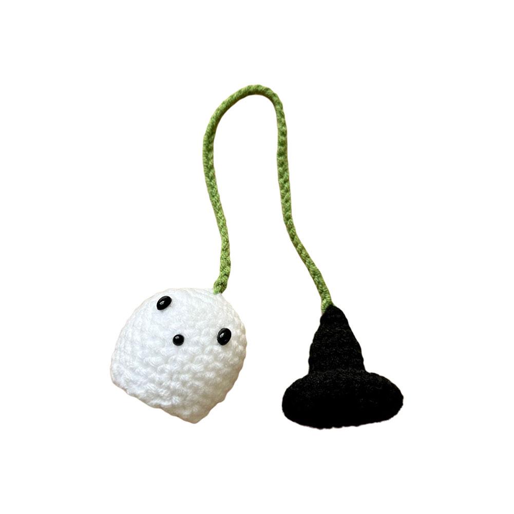 Halloween Crochet Pumpkin And Ghost  Tree Ornaments Small Hanging Ghost Charms Car Pendant Decoration Holiday Party Home Decors