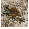 Spring Summer  Crochet Top with Chiffon Flower Embroidery Long Sleeve Square-neck Fake Two-Piece Blouse Hook Flower Hollow Top Sunscreen