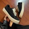 Casual Thick-Soled Inner Height College Style Basic Commuter Sports Shoes Men'S And Women'S Trendy Classic Round Head Board Shoes