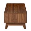 Coffee Table with Lift Function, Wave Look, Open Side Compartment, MDF Material, Modern Style