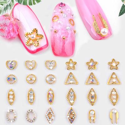3D Nail Rhinestone Glitter Nail Tips Decoration