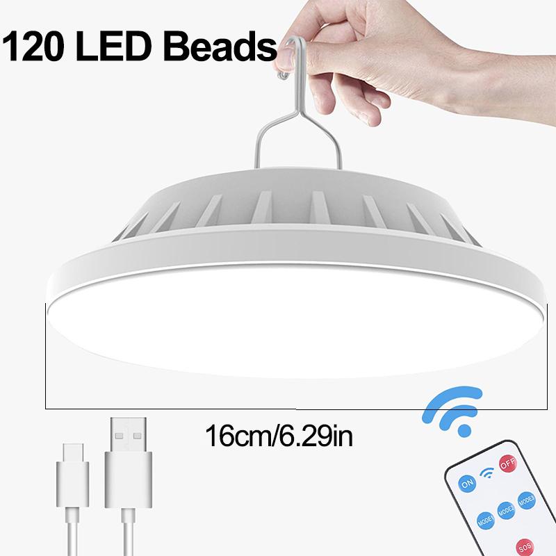 1PC Solar Camping Lantern w/ Power Bank & Remote, Rechargeable Outdoor Flashlight,Emergency Lamp | Christmas Ideal Gifts for Men