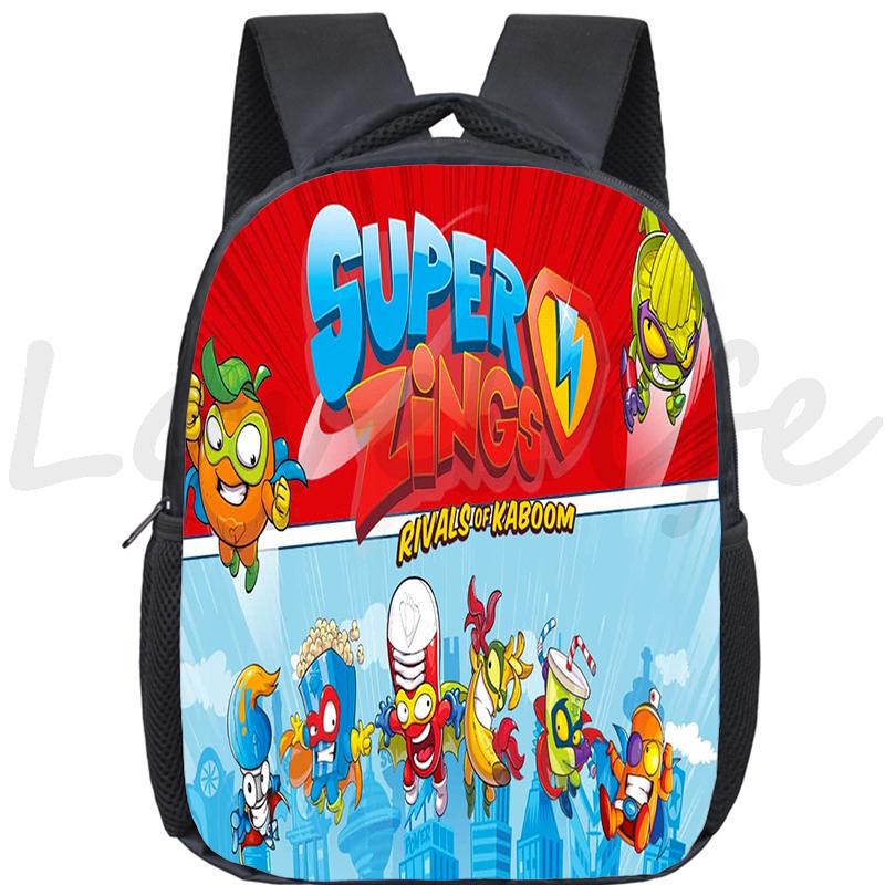 New Super Zings Kindergarten Bag Cartoon Game Superzings Backpack for Boys Girls Children School Bags Kids Daily Bookbag Mochila