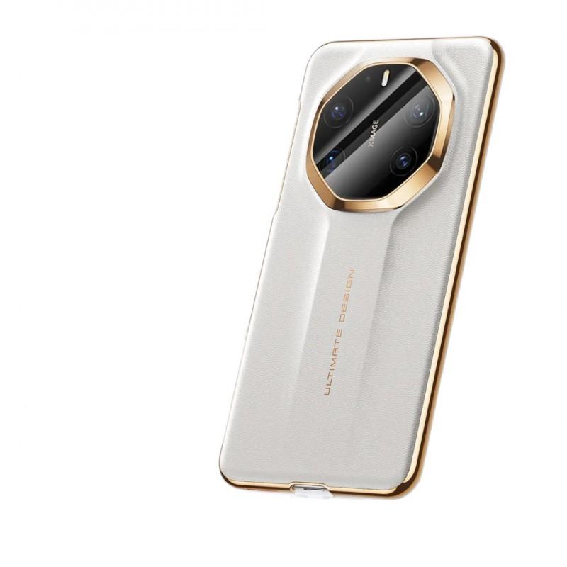 Premium Full-Body Shockproof Phone Case Mate 80 With Genuine Leather Texture Anti-Slip Design Business Style