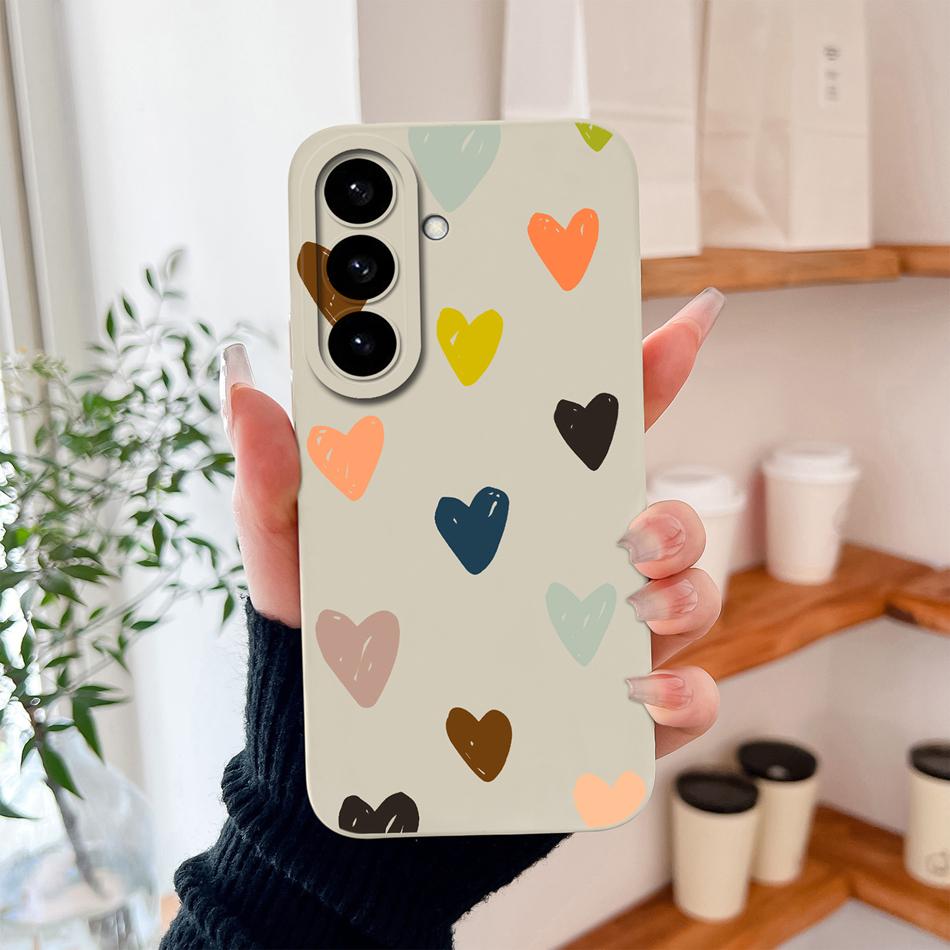 For Samsung Galaxy S26 Ultra Plus Case Butterfly Hearts Liquid Silicone Camera Protection Soft Back Cover For Samsung S 26 Funda