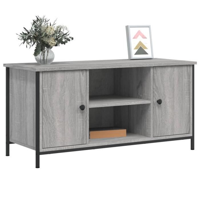 VidaXL Meuble TV Sonoma gris 100x40x50 cm Bois d'ingénierie 832766