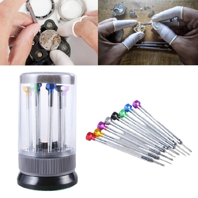 1Set Precise Screwdriver Set Essential With 9 Magnetic Heads for Electronics Watch Glasses Repair Screwdriver Set