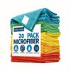 Microfiber Cleaning Cloths - Polyester, multi-surface streak-free. For outdoor, bathroom, kitchen, patio. Super absorbent, versa