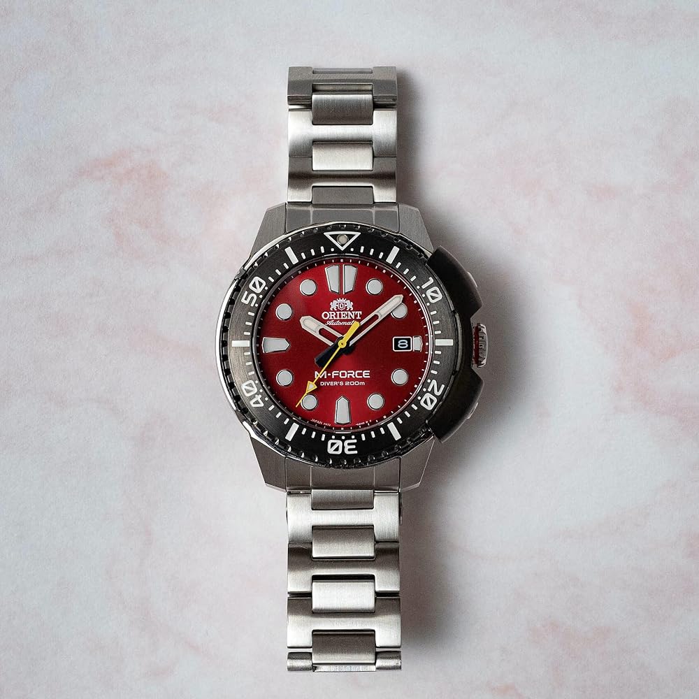 Orient ORIENT Automatic Watch M-Force Mechanical Automatic with Domestic Manufacturer's Warranty, 200m Water Resistant for Scuba Diving, RN-AC0L02R,
