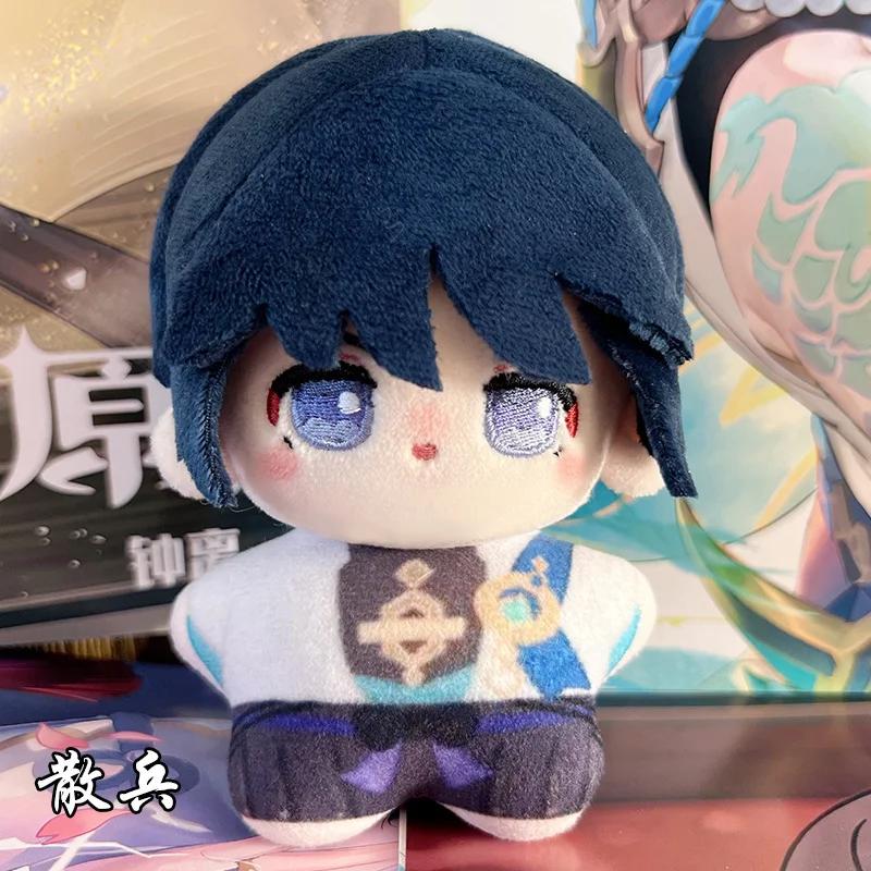 10cm Genshin Impact Pluche Speelgoed Zhongli Xiao Raiden Shogun Furina Wanderer Pluche Speelgoed Gevuld Anime Poppetje Woondecoratie Cadeaus Meisje 10cm