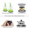 6 Pads 1 Plastic Holder Non-slip Silicone Drinking Coaster Set Holder Cup Coaster Mat Set Round Mat Home Office Table Decor