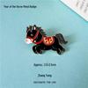 Colorful 2026 Year of the Horse Metal Brooch - Little Horse Pin Badge for Clothing Accessories