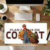 1Pc Combat Plan Underway Gaming Mouse Pad Keyboard Desk Mat Non-slip Rubber Lock Edge Waterproof Computer Mousepad for Office Home Decor S1191