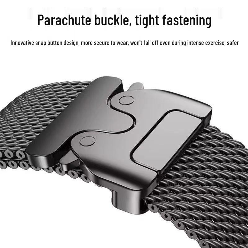 Milanese Loop with Deployment Clasp for Apple Watch S10 Series