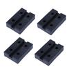 Alpha Depot Jack Stand Lift Up Rubber Pad Receiver Rubber Attachment Rubber Cushion Auto Maintenance X 4 Pcs