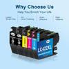 5 Pack Lc422Xl Compatible With Brother Cartridge Lc422 Lc422Val Lc422Xl For Brother Mfc-J5345Dw Mfc-J5340Dw Mfc-J5740Dw Mfc-[J116]